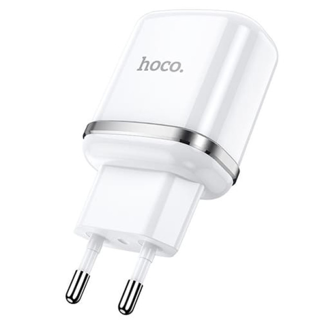 Зарядное устройство Hoco N4 2 USB 2.4A + Type-C кабель (Белый) - фото2