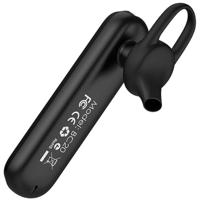 Bluetooth гарнитура Borofone BC20 (Черный)  - фото4
