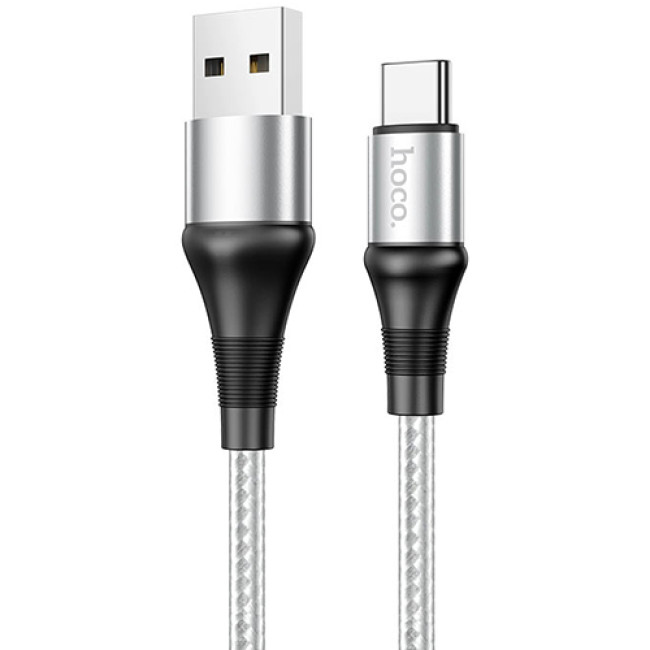 USB кабель Hoco X50 Excellent Type-C, длина 1,0 метр (Серый)  - фото