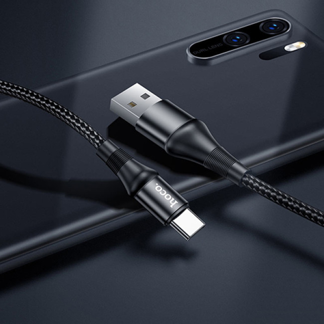 USB кабель Hoco X50 Excellent Type-C, длина 1,0 метр (Черный) 