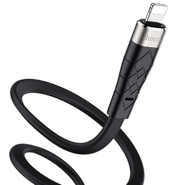 USB кабель Hoco X53 Angel Lightning, длина 1 метр (Черный)