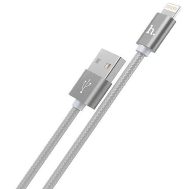 USB кабель Hoco X2 Lightning, длина 1 метр (Серый)