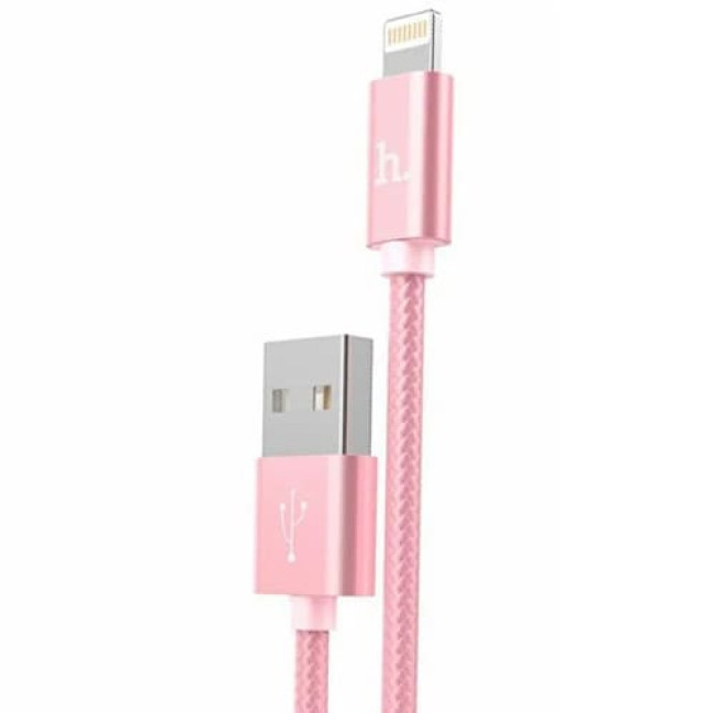 USB кабель Hoco X2 Lightning, длина 1 метр (Розовый)