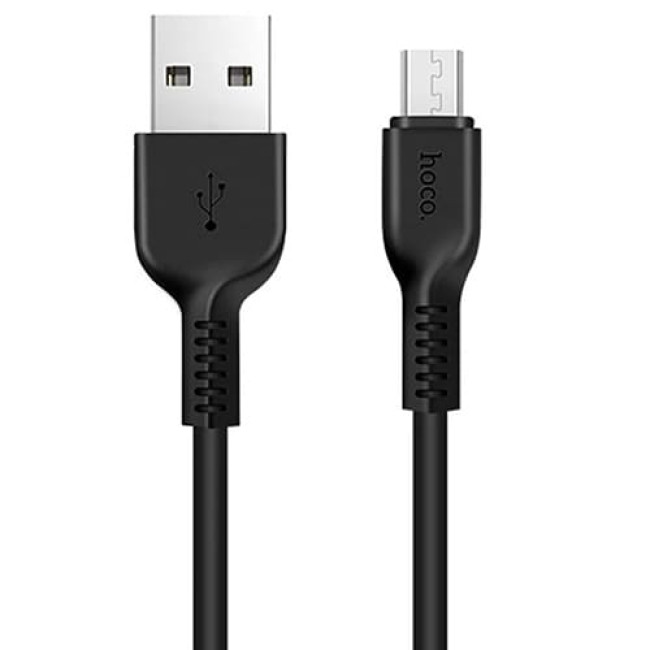 USB кабель Hoco X20 Flash microUSB, длина 2 метра (Черный) - фото