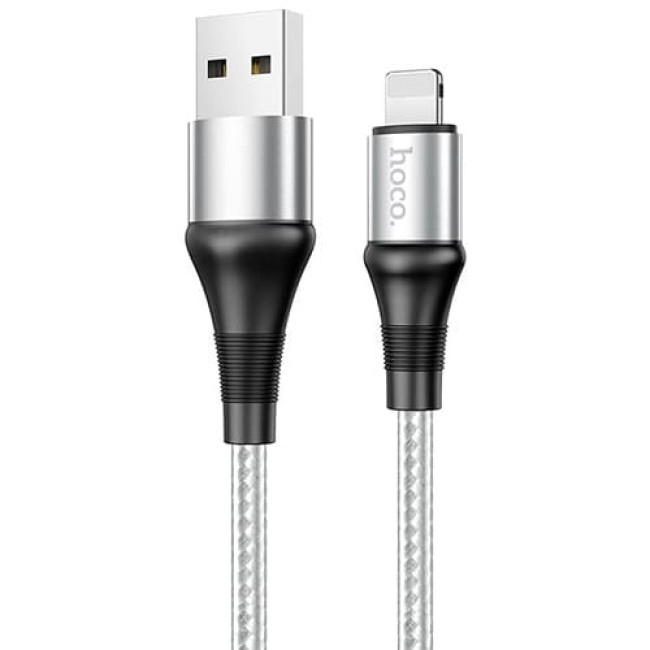 USB кабель Hoco X50 Excellent Lightning, длина 1 метр (Серый)