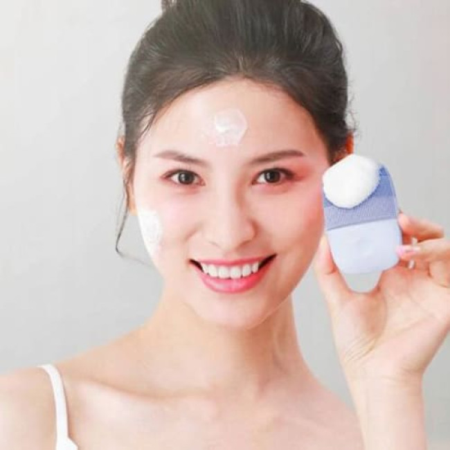 Аппарат для ультразвуковой чистки лица inFace Sonic Facial Device MS2000 Pro (Голубой)