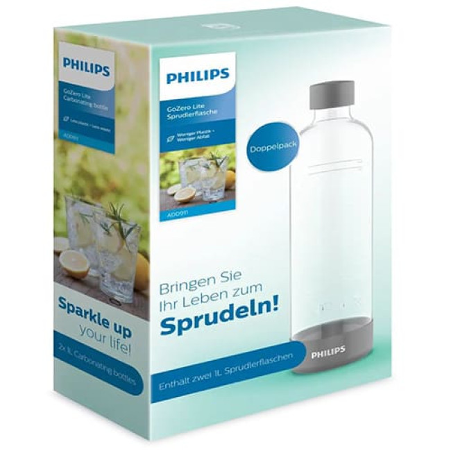 Бутылка для газирования воды Philips ADD911GR /10 Серый 2 шт.