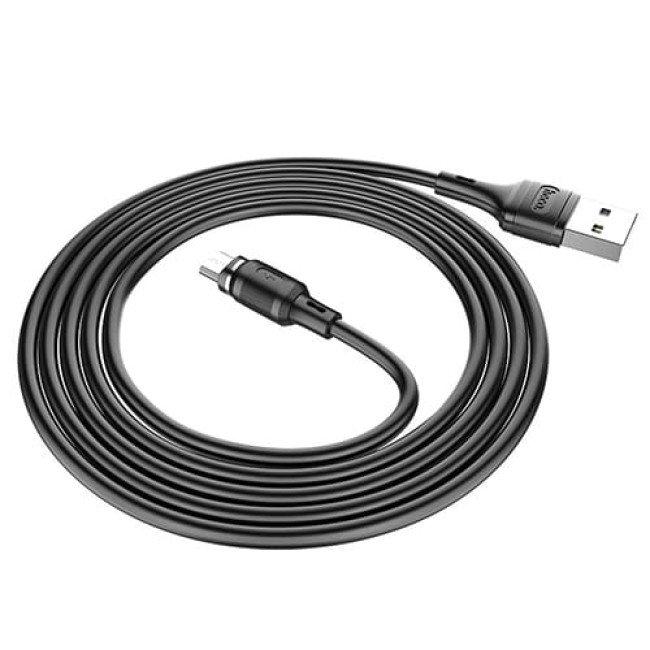 USB кабель Hoco X52 Sereno MicroUSB, длина 1 метр (Черный)