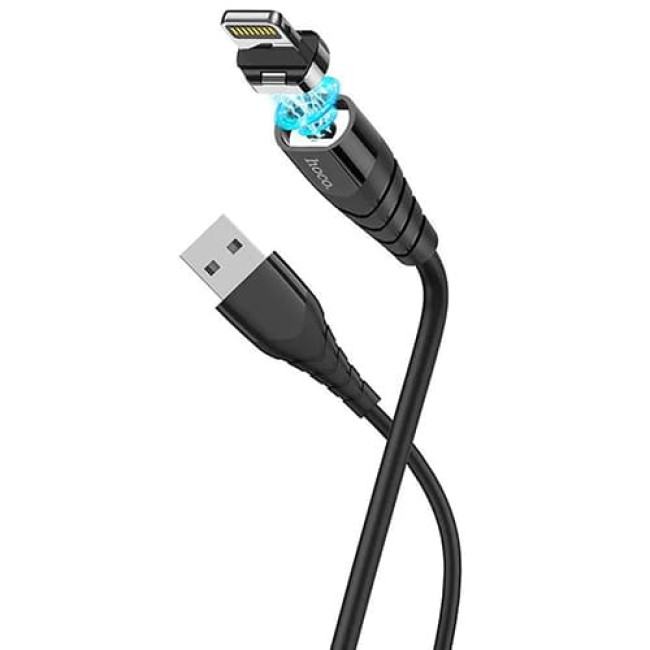 USB кабель Hoco X63 Racer Lightning, длина 1 метр (Черный)