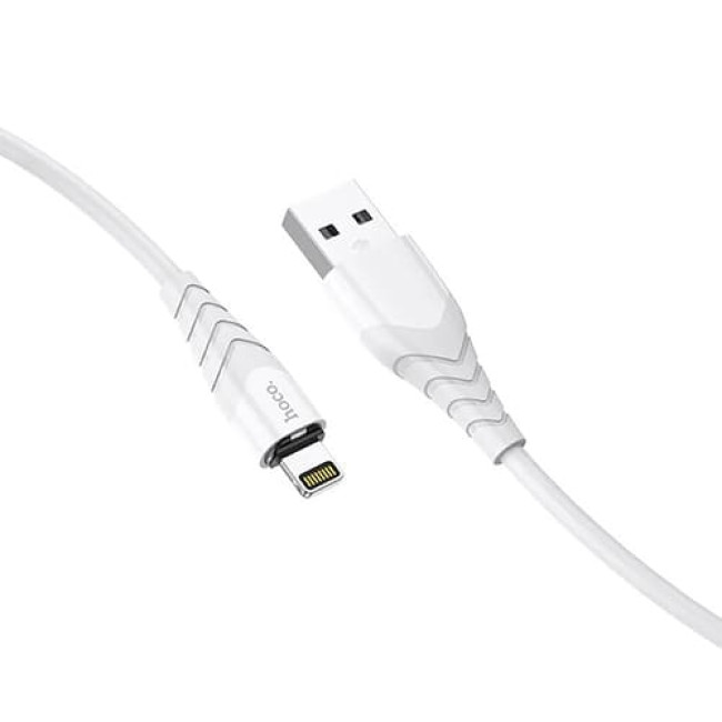 USB кабель Hoco X63 Racer Lightning, длина 1 метр (Белый)