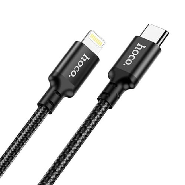 USB кабель Hoco X14 Type-C to Lightning PD 20 W, длина 1 метр (Черный)