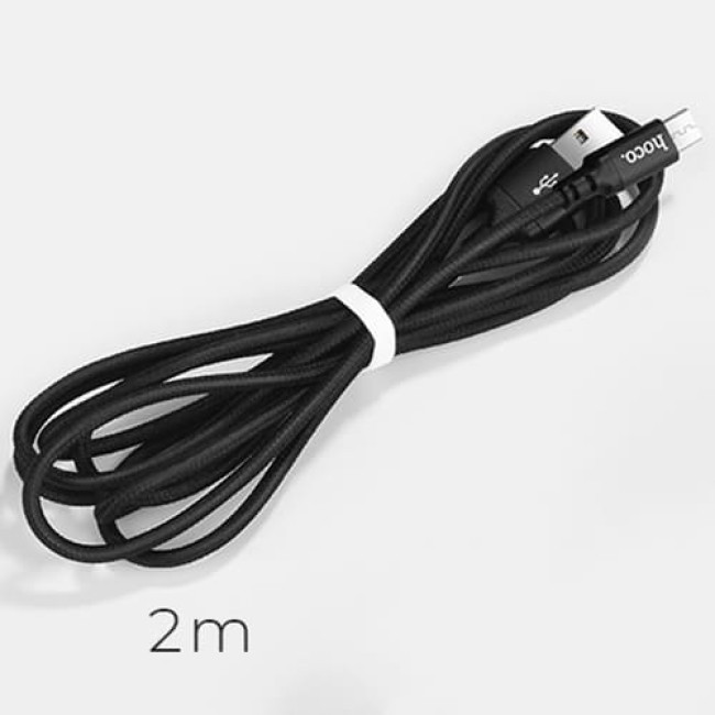 USB кабель Hoco X14 Times Speed MicroUSB, длина 2 метра (Черный)
