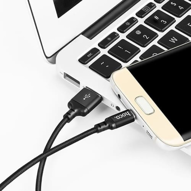 USB кабель Hoco X14 Times Speed MicroUSB, длина 2 метра (Черный)