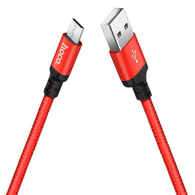 USB кабель Hoco X14 Times Speed MicroUSB, длина 2 метра (Красный)