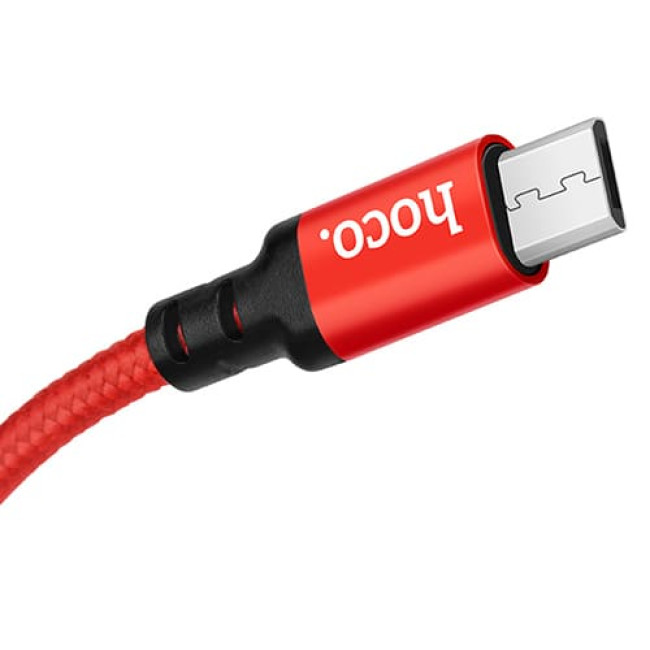 USB кабель Hoco X14 Times Speed MicroUSB, длина 2 метра (Красный)
