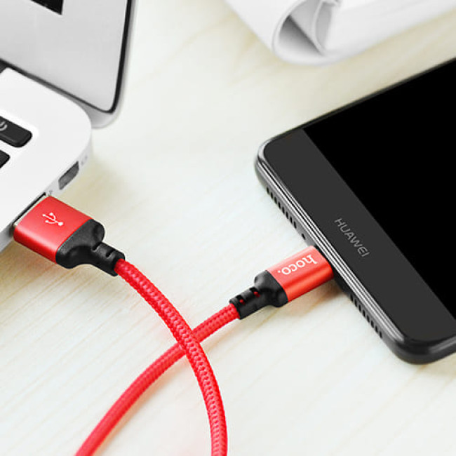 USB кабель Hoco X14 Times Speed Type-C, длина 2 метра (Красный)