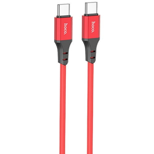 USB кабель Hoco X86 Spear Type-C to Type-C 60W, длина 1 метр (Красный)