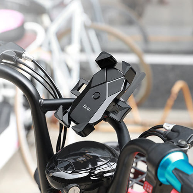 Универсальный держатель для велосипеда и мотоцикла Hoco CA58 Light ride (Черный)
