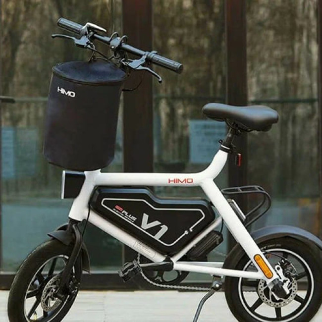 Водонепроницаемая корзина на руль самоката/велосипеда HIMO Waterproof Basket 12L (Черный) - фото4