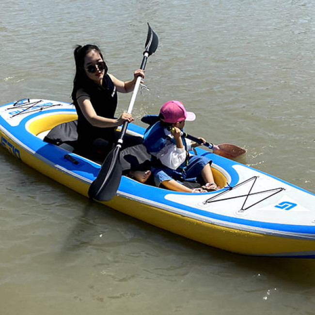 Байдарка GUETIO GT380KAY Inflatable Double Seat Adventuring Kayak  - фото5