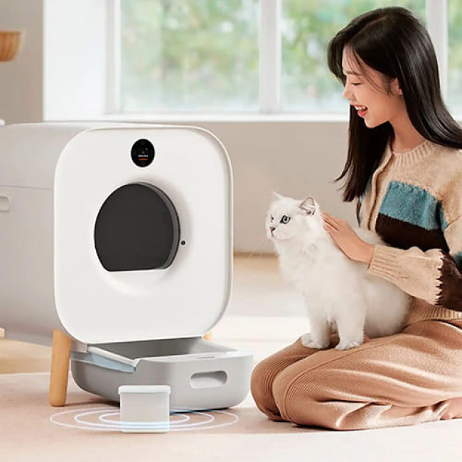 Умный автоматический туалет Xiaomi Xiaowan Intellient Automatic Cat Toilet (XMLB01MG) - фото2