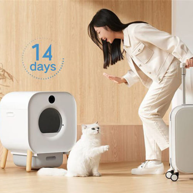 Умный автоматический туалет Xiaomi Xiaowan Intellient Automatic Cat Toilet (XMLB01MG) - фото3