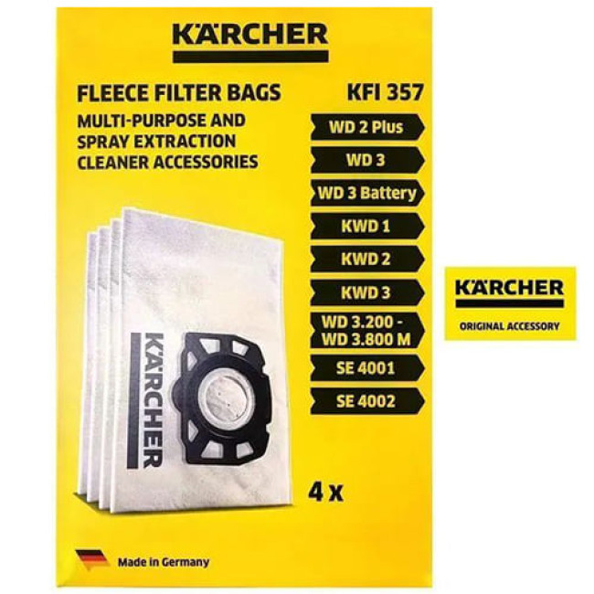 Фильтр-мешки Karcher  [2.863-314.0] (4  шт.)