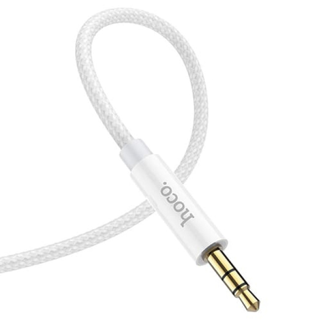 Аудио-кабель AUX c Lightning на 3.5mm Hoco UPA19 Серебристый - фото4