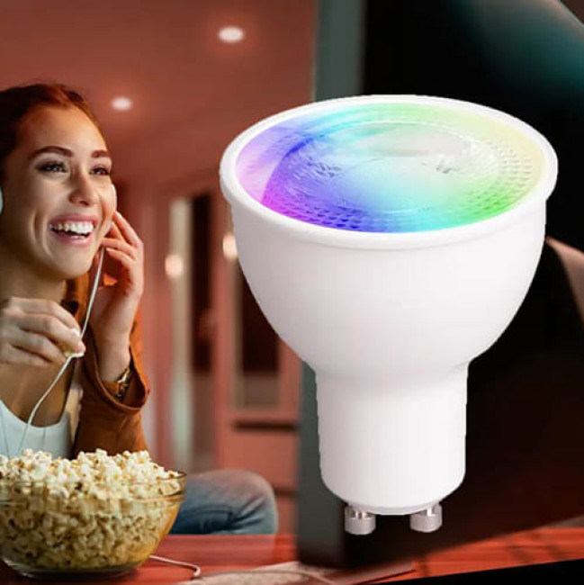 Умная лампочка Yeelight Smart Bulb W1 Multicolor YLDP004-A GU10 4.5 Вт 