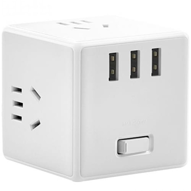 Сетевой разветвитель Xiaomi Mijia Rubiks Cube Converter (с проводом) Сетевой разветвитель Xiaomi Mijia Rubiks Cube Converter (с проводом)