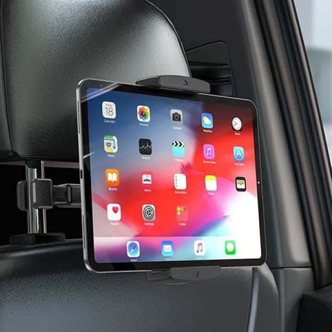 Автодержатель Hoco CA121 Prospering Headrest Car Holder For Tablets с креплением на подголовник (Черный)
