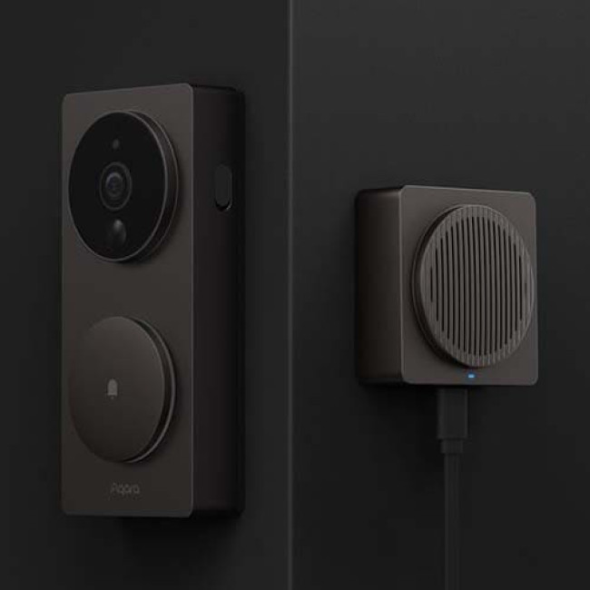 Умный дверной звонок Aqara Smart Video Doorbell G4 (Международная версия) Черный