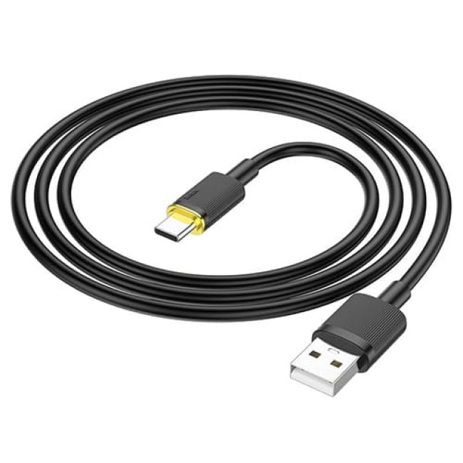 USB кабель Hoco U109 Type-C, длина 1,2 метра Черный