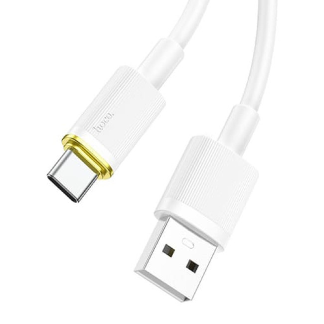 USB кабель Hoco U109 Type-C, длина 1,2 метра Белый
