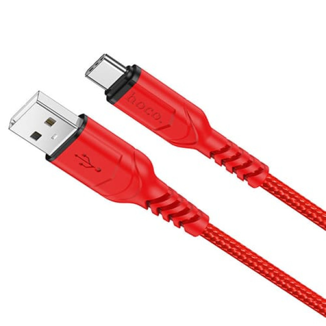 USB кабель Hoco X59 Victory Type-C, длина 2 метра Красный