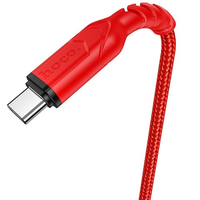 USB кабель Hoco X59 Victory Type-C, длина 2 метра Красный