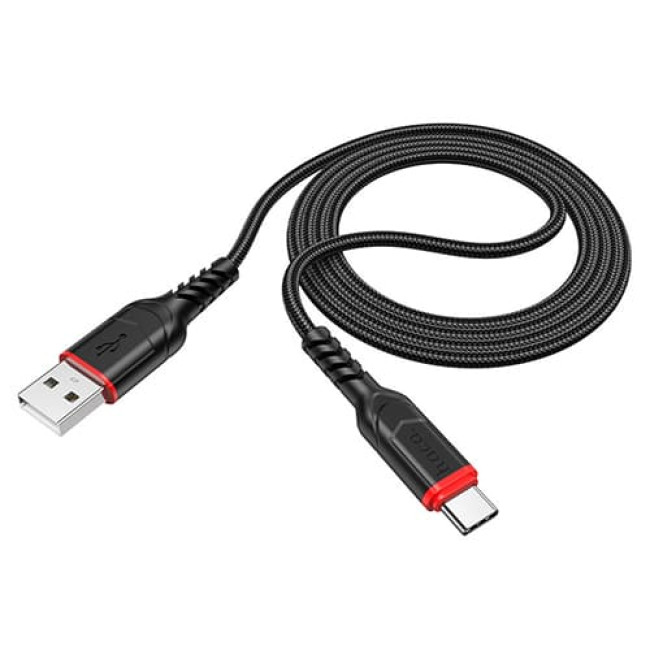 USB кабель Hoco X59 Victory Type-C, длина 2 метра Черный