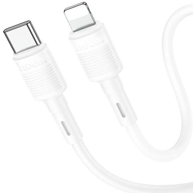 USB кабель Hoco X83 Victory Type-C to Lightning PD 20W, длина 1 метр Белый