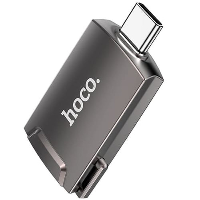 Адаптер Hoco UA19 USB Type-C - HDMI Металлик
