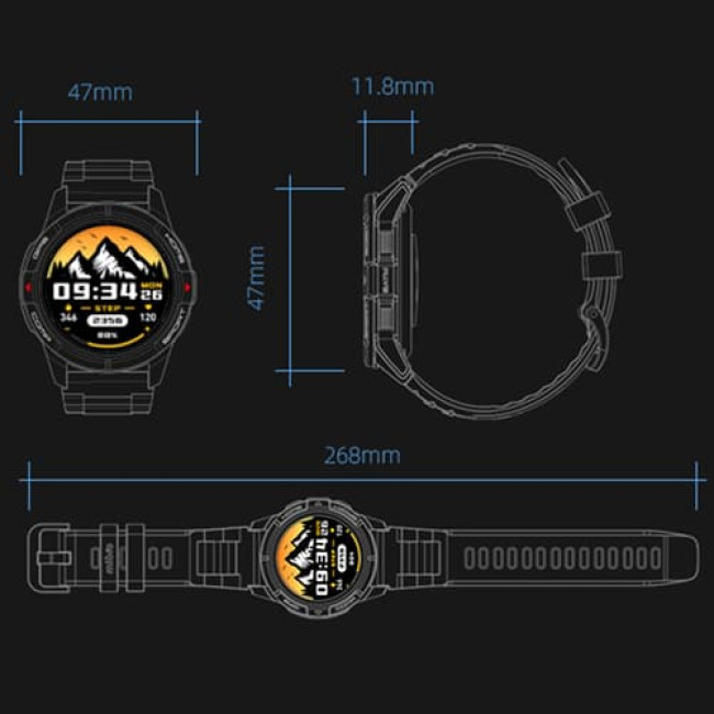 Умные часы Mibro Watch GS Active (XPAW016) Международная версия (2 ремешка) Серый