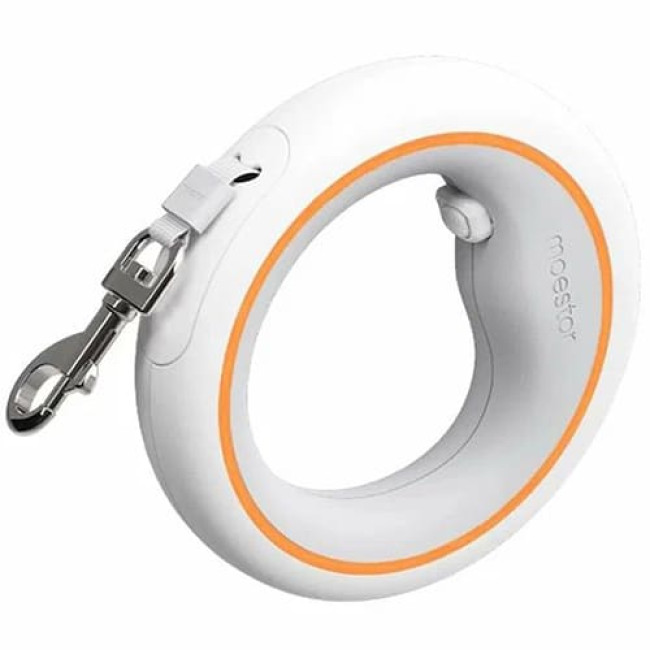 Поводок рулетка для собак Moestar UFO Retractable Leash 2 Air Белый