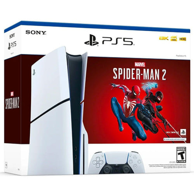 Игровая приставка Sony PlayStation 5 Slim + Marvel’s Spider-Man 2 (цифровой ключ) 