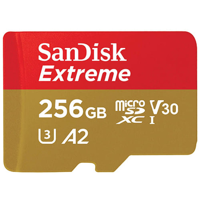  Карта памяти SanDisk Extreme microSDXC SDSQXAV-256G-GN6MN 256GB 