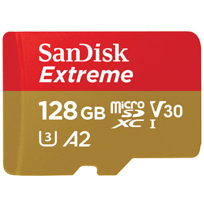  Карта памяти SanDisk Extreme microSDXC SDSQXAA-128G-GN6MN 128GB 