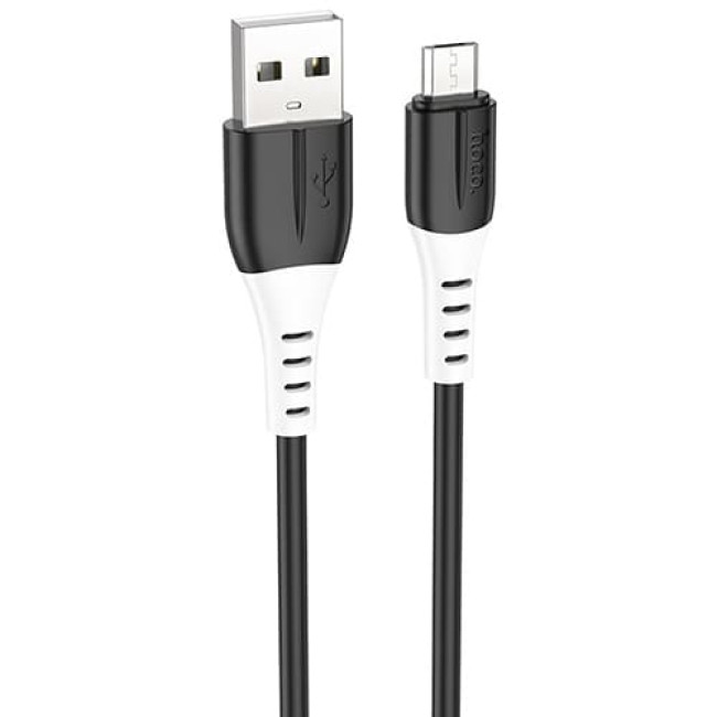 USB кабель Hoco X82 microUSB, длина 1 метр Черный