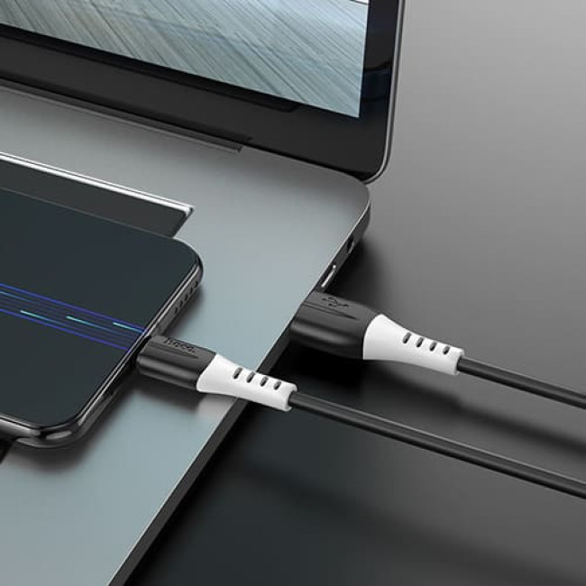 USB кабель Hoco X82 microUSB, длина 1 метр Черный