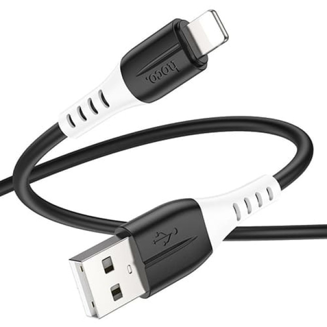 USB кабель Hoco X82 Lightning, длина 1 метр Черный