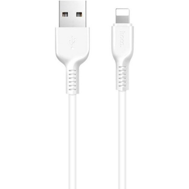 USB кабель Hoco X20 Flash Lightning, длина 1 метр Белый