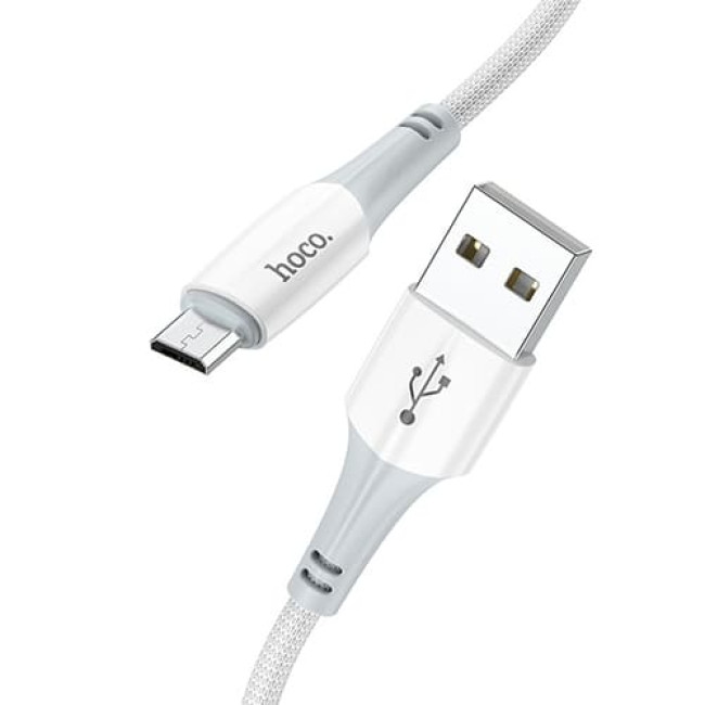 USB кабель Hoco X70 Ferry microUSB, длина 1 метр Белый