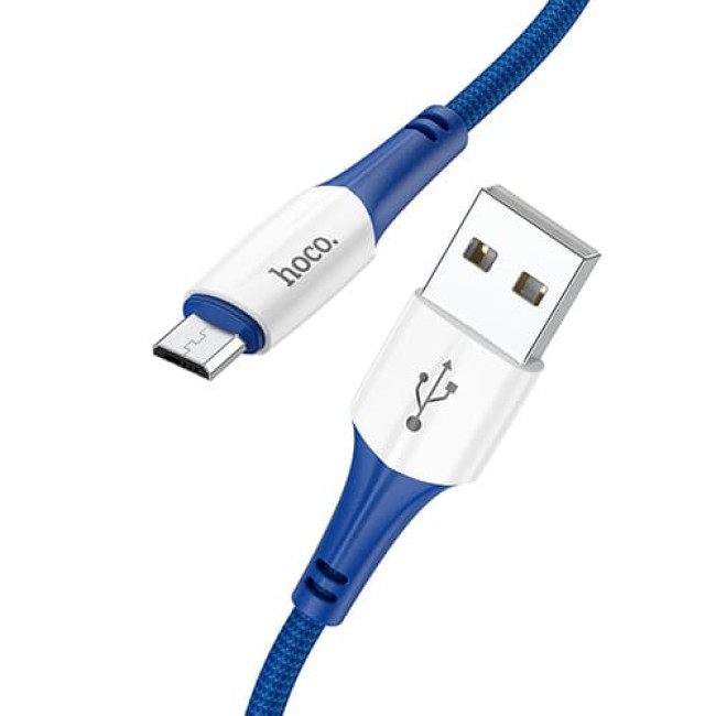 USB кабель Hoco X70 Ferry microUSB, длина 1 метр Синий